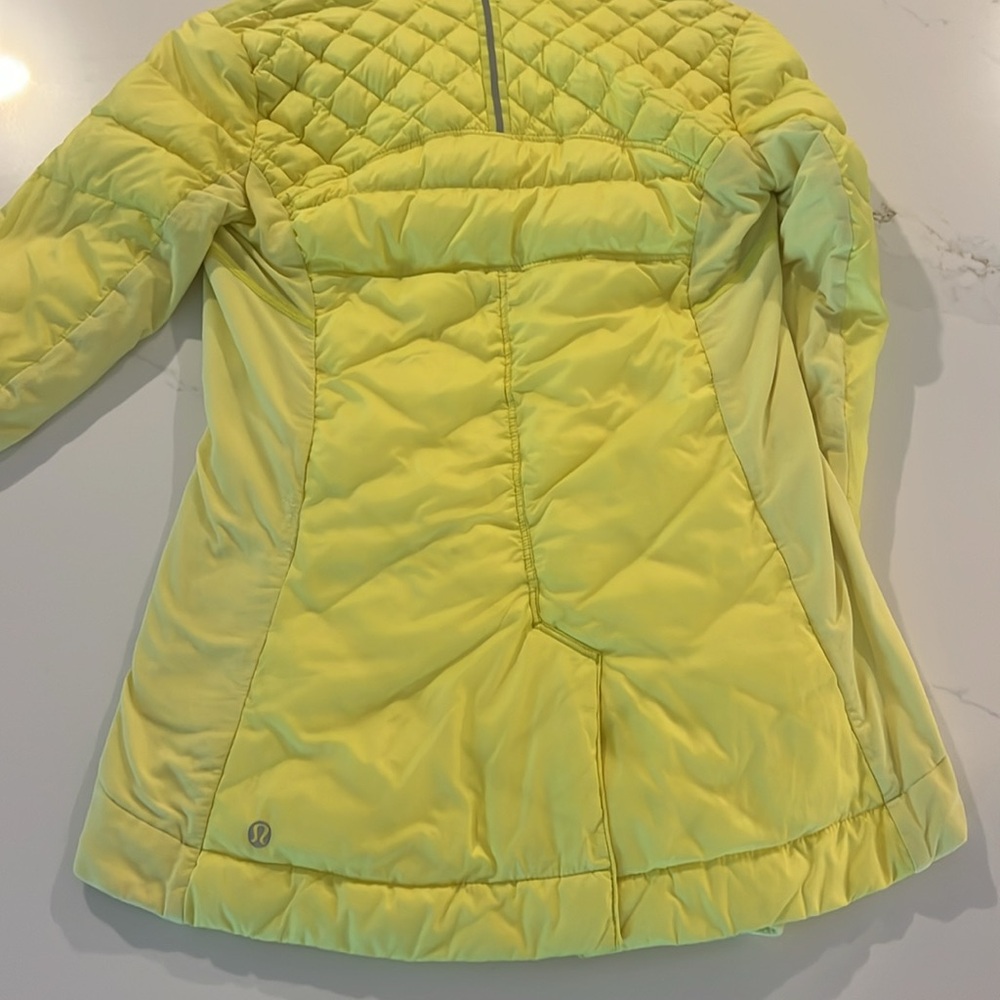 Lululemon Athletica Yellow Puffer Jacket - Picture 5 of 5